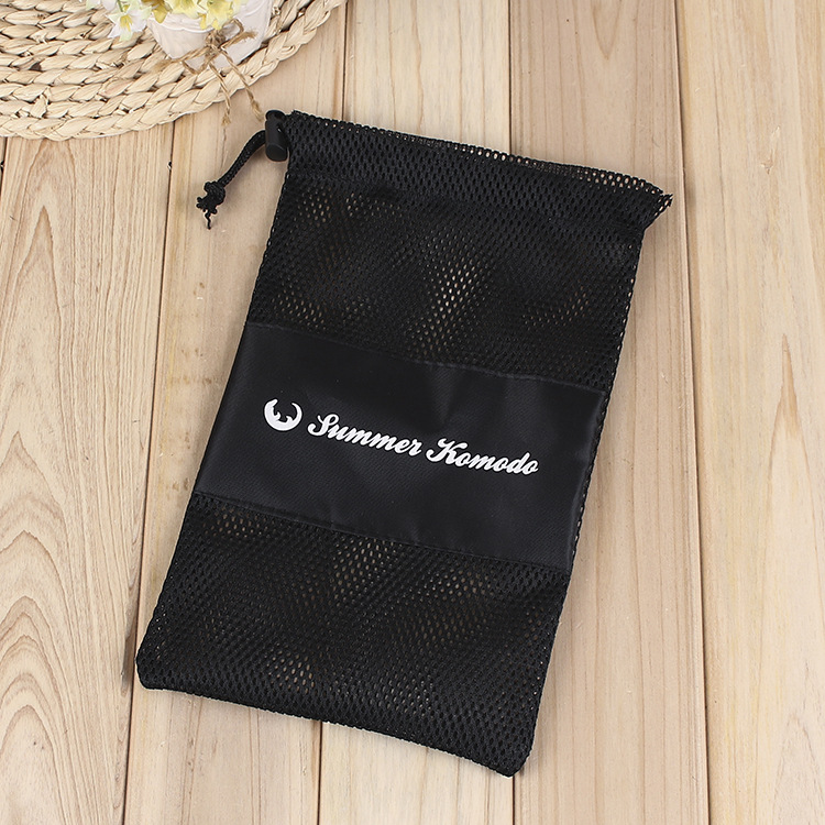 Mesh Pocket Mesh Drawstring Bag Nylon Mesh Golf Ball Toy Storage Towel Tennis Bag Specification drawing