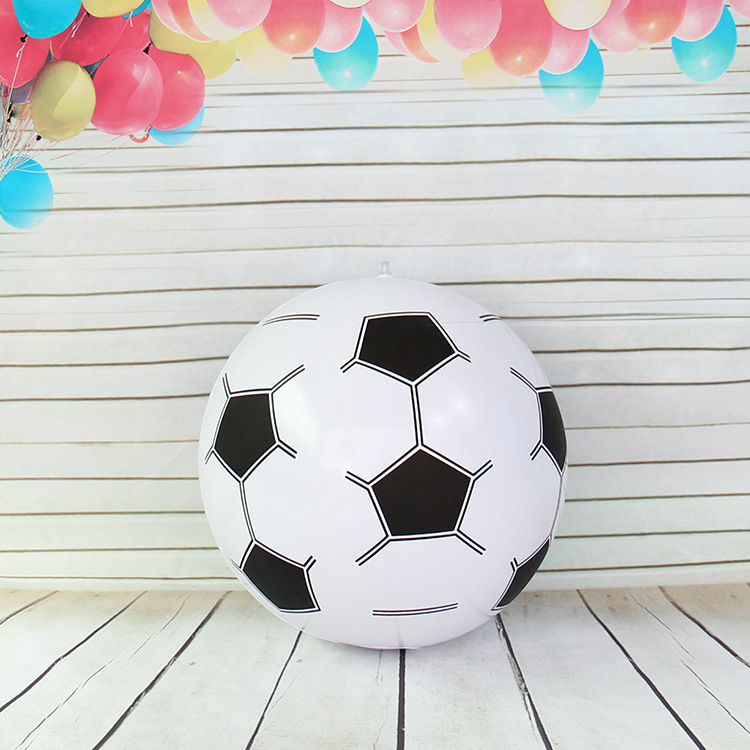 虹雨® 厂家定制玩具沙滩球  戏水球logo促销广告球 pvc排球外贸充气足球详情图4