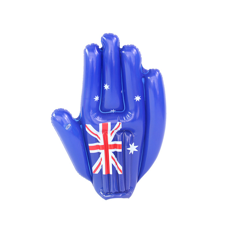 Rainbow Rain ® Cheering Props Pvc Australian Palm Blue Sports Clap Clap Concert Cheer And Applaud Item Picture