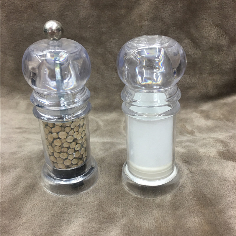 胡椒粒研磨器花椒粉瓶手动碾碎家用调味瓶罐子花椒研磨两件套
