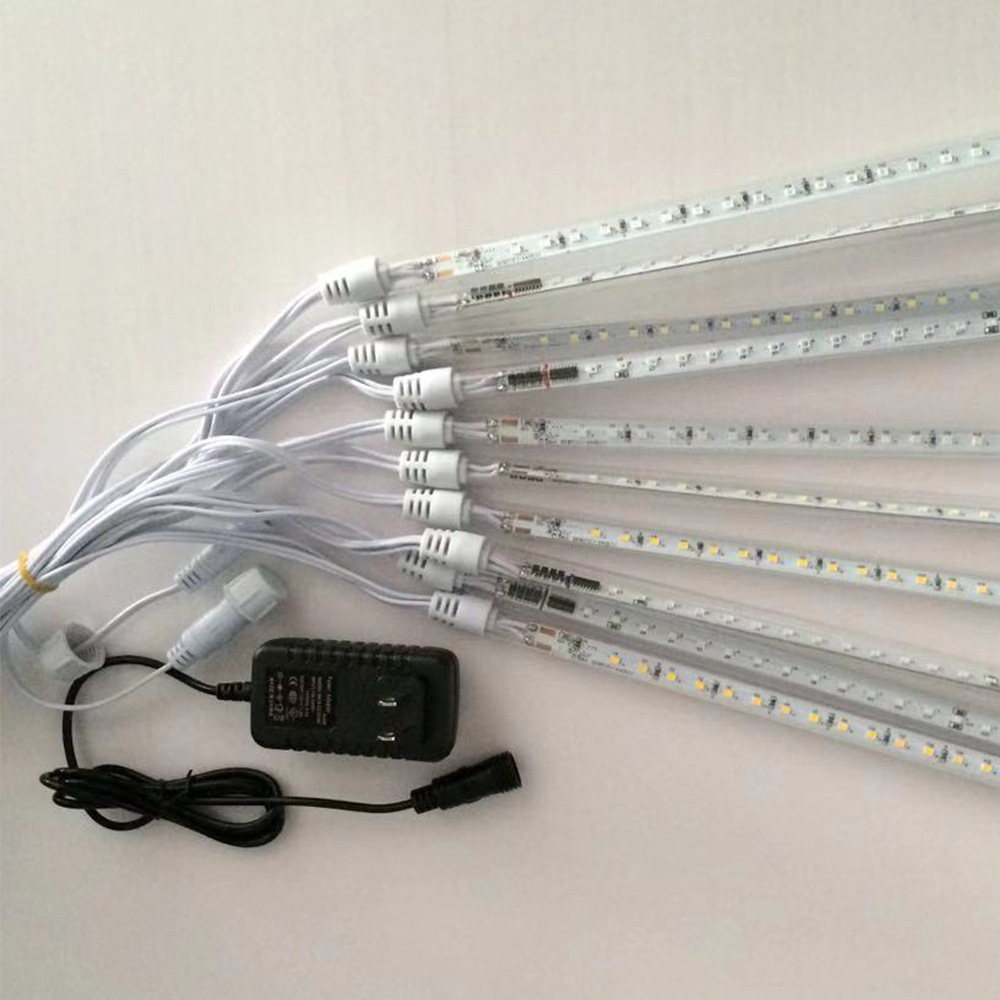 LED meteor shower lamp, surface mount meteor tube, outdoor tree decoration waterproof meteor lamp Specification image