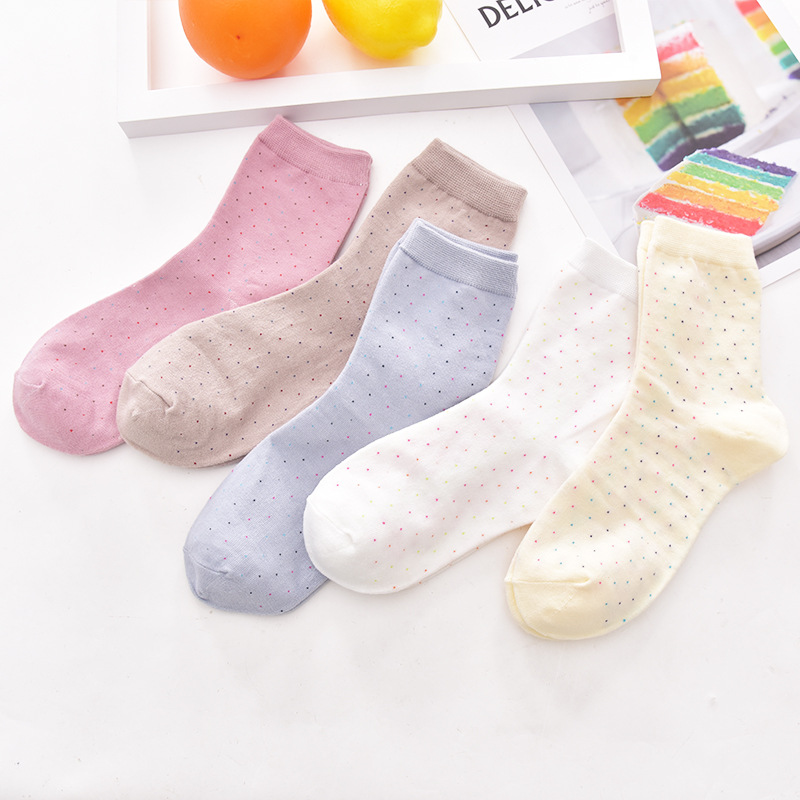 Cartoon socks for women's autumn new style, Bata mid-calf women's socks, all-cotton, comfortable, breathable and sweat-absorbing adult socks, cotton socks Application Scenario