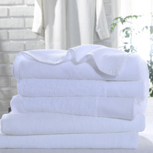 加厚全棉白色毛巾酒店吸水浴巾民宿宾馆用品美容院毛巾可定制
