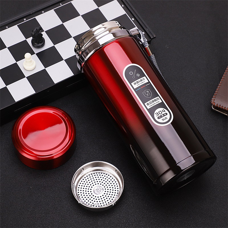 304 Stainless Steel Thermos Cup Large Capacity High Efficiency Insulation Sling Cup Custom Vacuum Straight Insulated Water Cup Wholesale details Picture