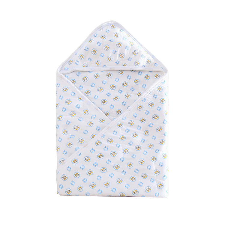 New warm newborn blanket, pure cotton large and small waist piece infant blanket, spring and autumn warm swaddling sleeping bag Item Picture