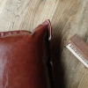 Cross-border American-style faux leather sofa pillowcases, industrial-style bar soft furnishings, decorative leather sofa pillowcases details Picture
