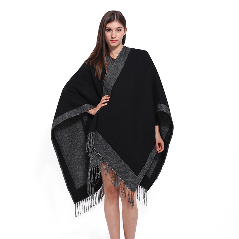 Liu 'an Scarves for women, autumn and winter, European and American dual-purpose, thickened student scarves, double-sided and dual-color dual-purpose cashmere scarves and shawls, custom wholesale factory direct sales details Picture