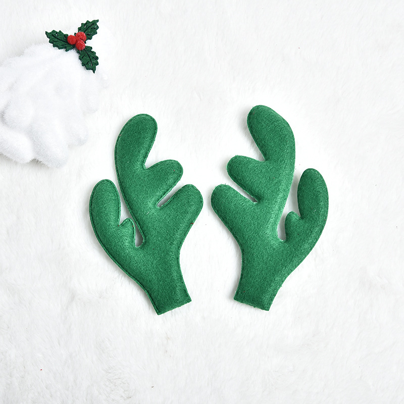 Close-up of plush antler texture and headband details