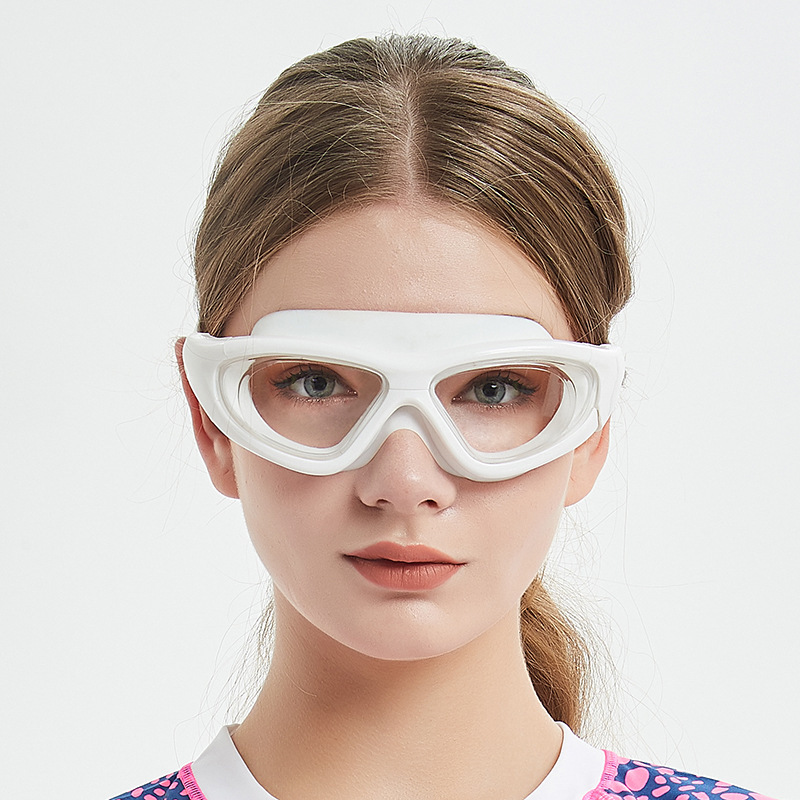 Aliexpress Eaby9110 Swimming Surf Mirror Anti-Fog Large Frame No Eye Plating Hd Adult Men's And Women's Glasses