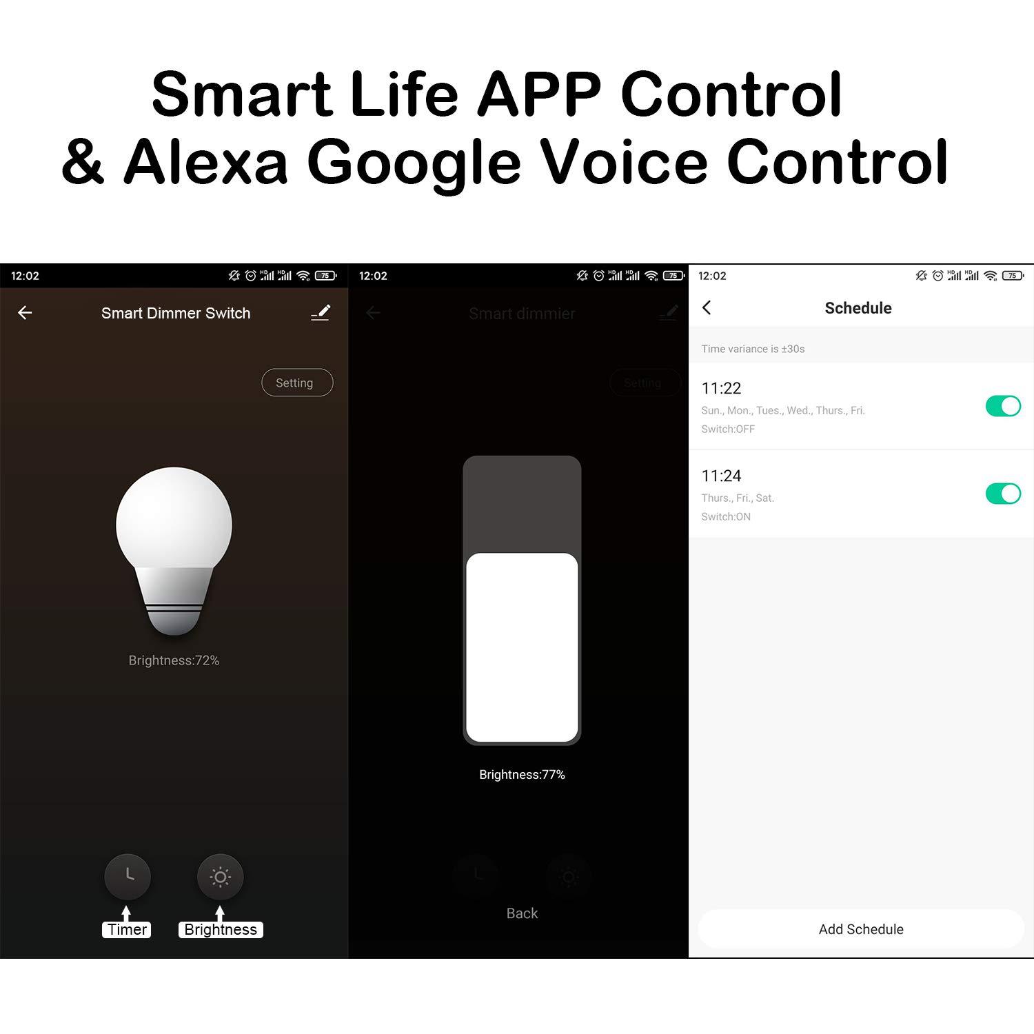 Tuya Smart wifi dimming socket, outdoor LED bulb, Christmas light string, remote control, timing, voice on/off socket Specification image
