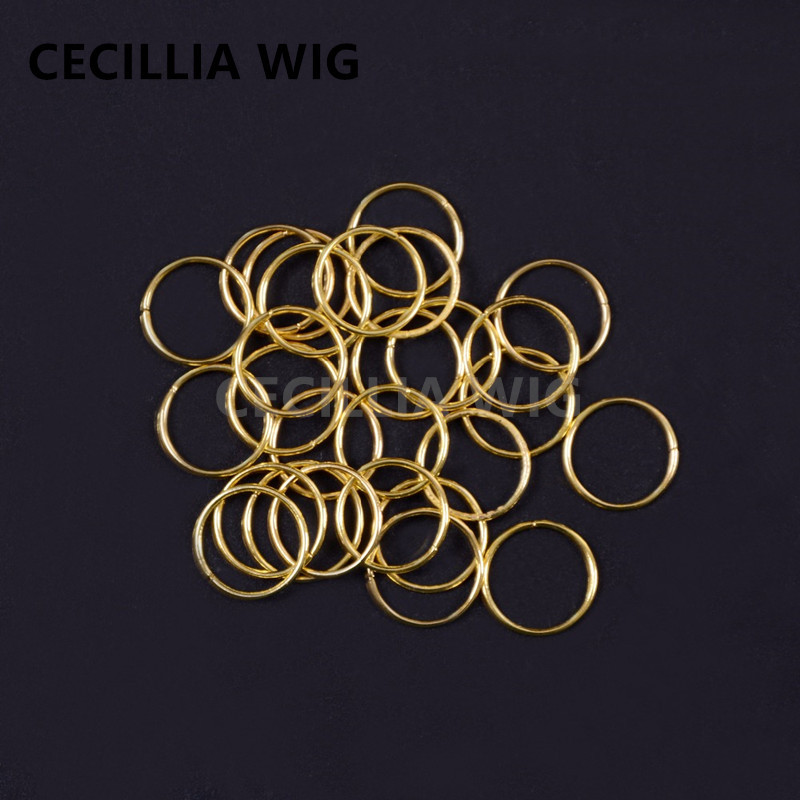 Black wig accessory rings, African twisted braids, spring braids, three-strand braids, hollow braids, hair extension rings, dirty braids, decorative rings Specification image