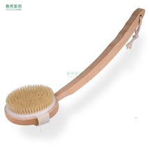 超大号可拆脱柄沐浴刷 质量好木制洗澡刷 优质猪鬃毛洗浴毛刷 跨境热销按摩身体刷后背刷子浴刷