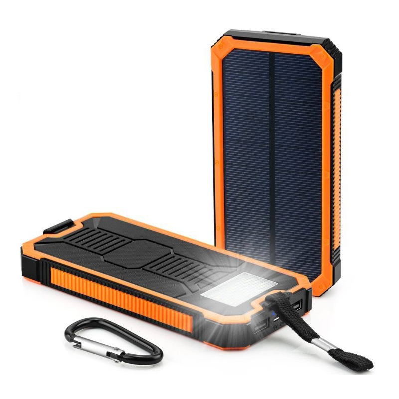 新款大路虎三代太阳能移动电源套料大容量led灯手机太阳能充电宝详情图1