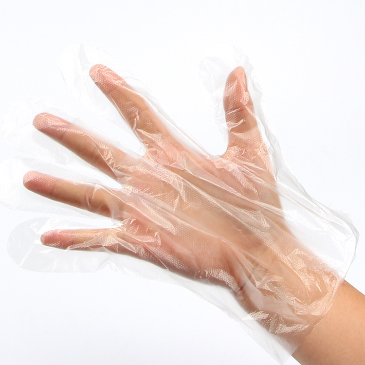 Disposable gloves, thickened plastic pe film, catering, beauty, household, food, kitchen hygiene, transparent wholesale with free shipping Specification image