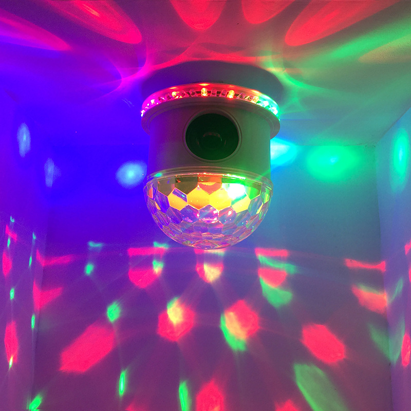 dj声控蓝牙音乐彩灯/迷你led舞台灯disco/水晶小魔球灯产品图