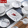 广告促销潮州古风陶瓷餐具套装/家用创意礼品碗盘碟勺梦江南细节图