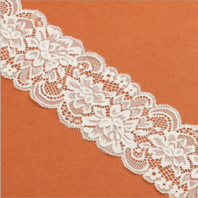 New lace products are available in stock. The width is 6.5cm. Elastic lace lace for clothing, underwear and lace
