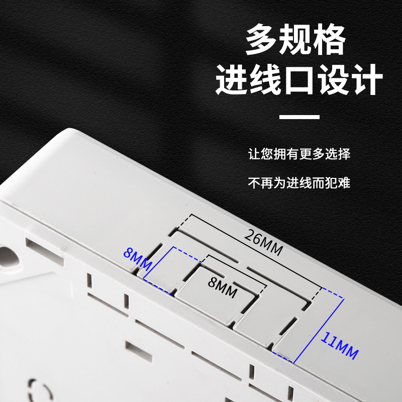 International electrician air conditioner socket exposed one opening three holes 16A water heater special panel 3 exposed wire 16A with switch Specification image