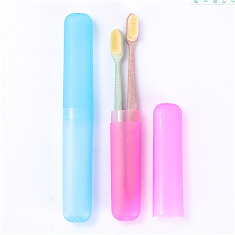 创意洗漱用品/便携式情侣牙/旅行漱口杯牙白底实物图