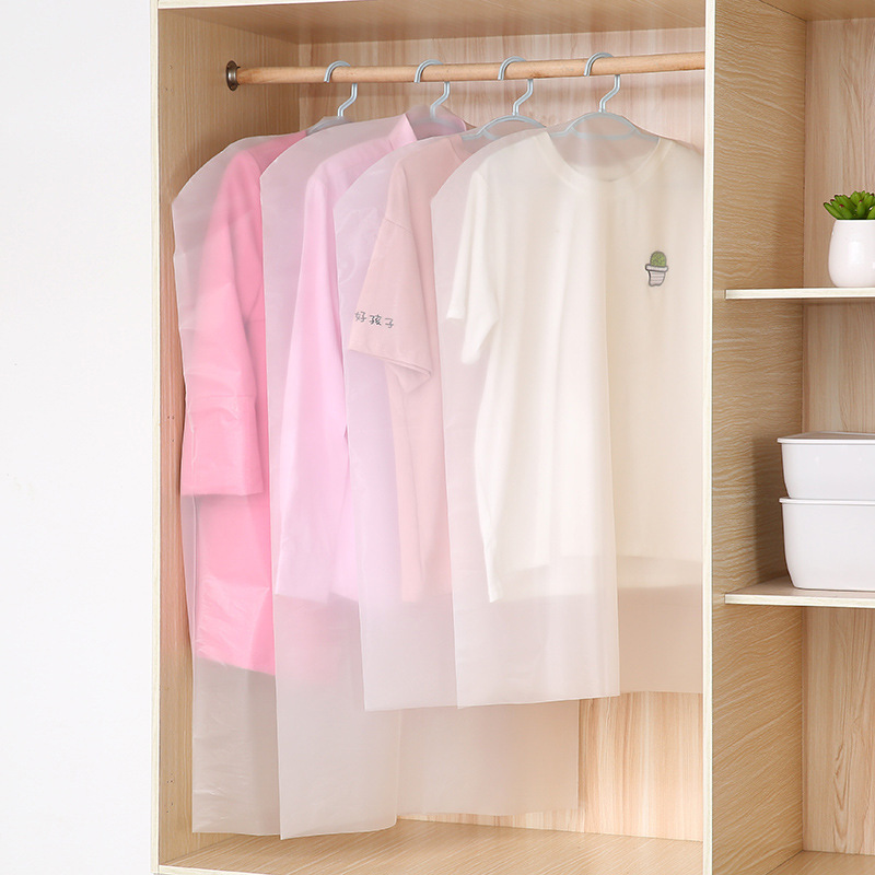 Source Factory Peva Bottom Opening Zipper Suit Coat Dust Bag Clothes Hanging Bag Clothing Storage Bag details Picture