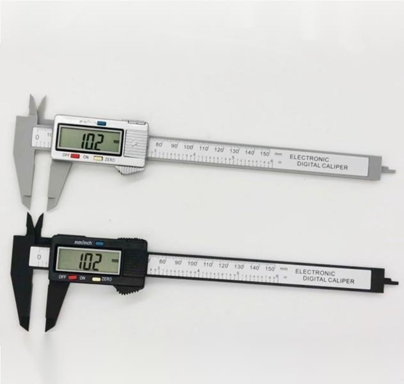 Electronic digital display vernier caliper 0-150mm carbon fiber digital large screen plastic digital display caliper accuracy 0.1MM details Picture