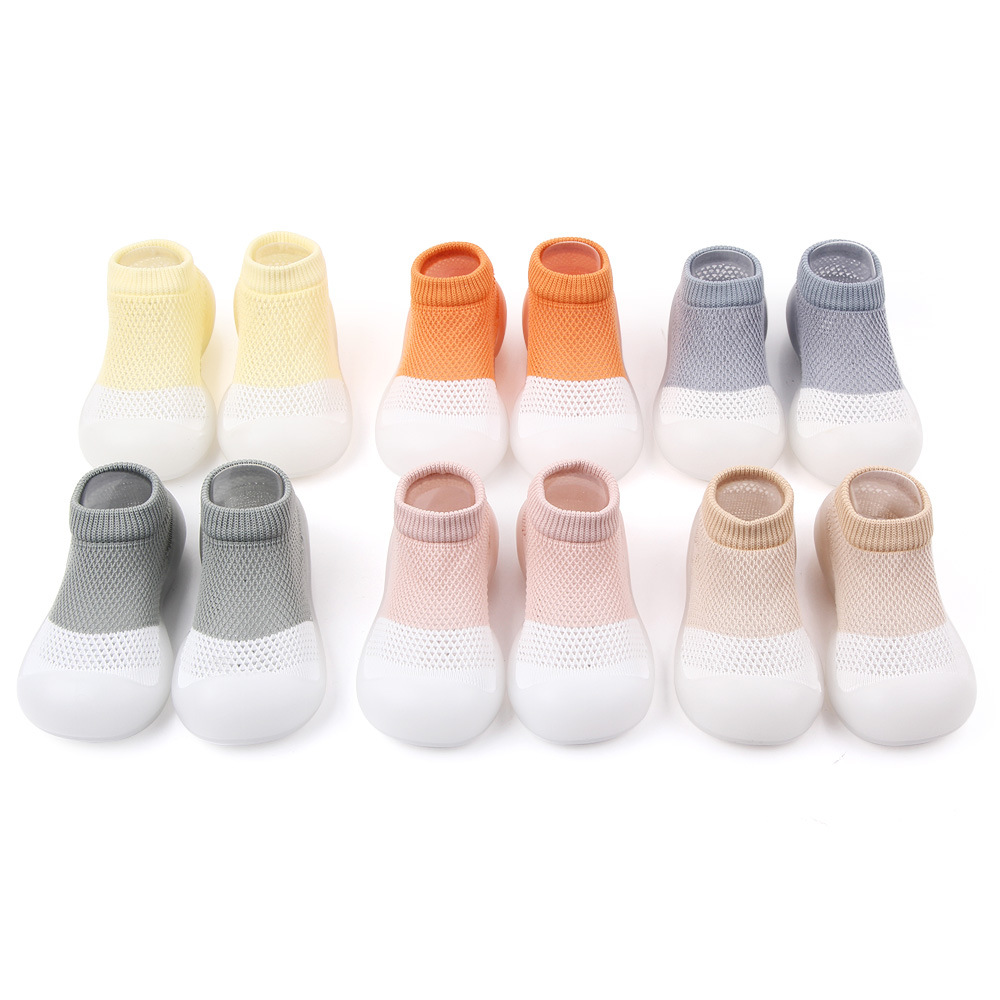 Summer mesh children's floor socks, color-blocked baby shoes and socks, soft-soled baby walking socks, anti-slip baby shoes 2409 details Picture