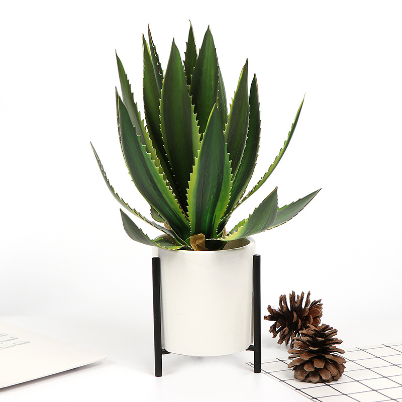 Living Room Bedroom Simulation Sisal Aloe Pot Photo Props Green Plant Factory Direct Sales Simulation Flower Plant Wholesale Application Scenario