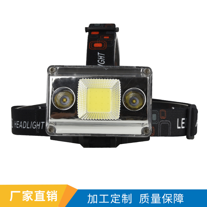 Built-in high-power lithium battery rechargeable led waterproof fishing light, outdoor head-mounted high-intensity night headlight details Picture