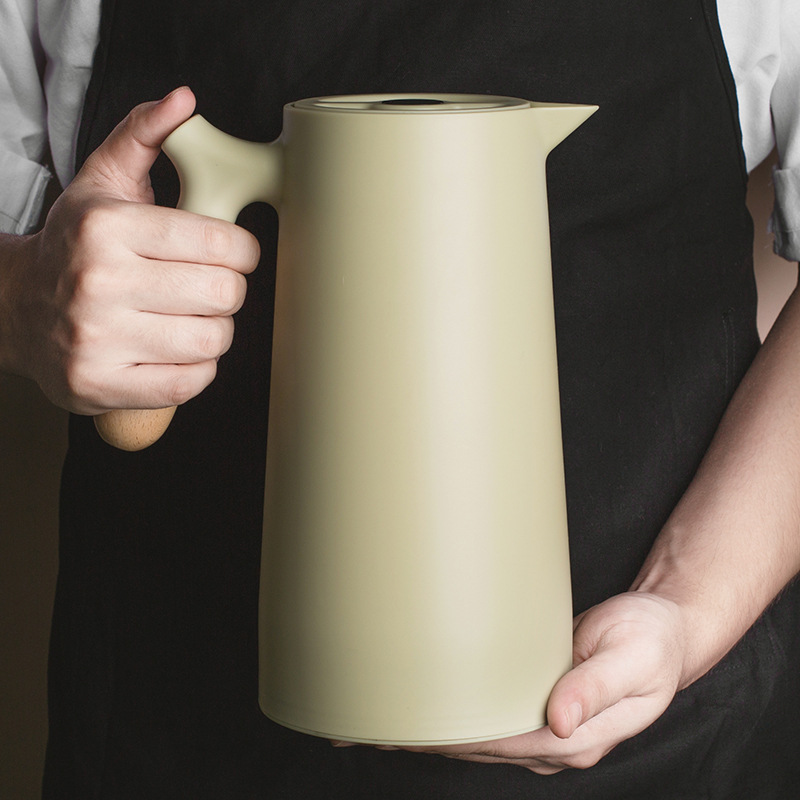 Nordic Thermos Kettle Household Thermos Kettle Glass Inner Flask Thermos Flask Thermos Kettle Coffee Pot 1L Printing Specification drawing