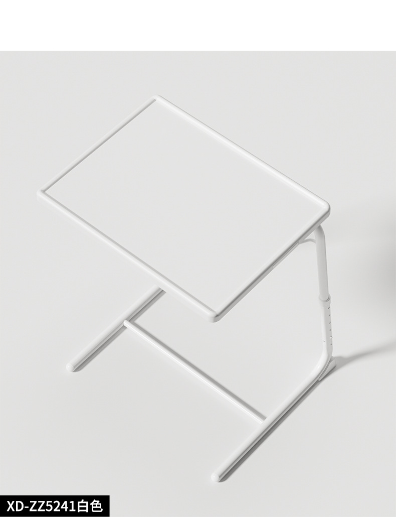 Folding table, plastic TV table, height-adjustable table, simple five-in-one computer desk for bedside and bed, factory wholesale pic 6