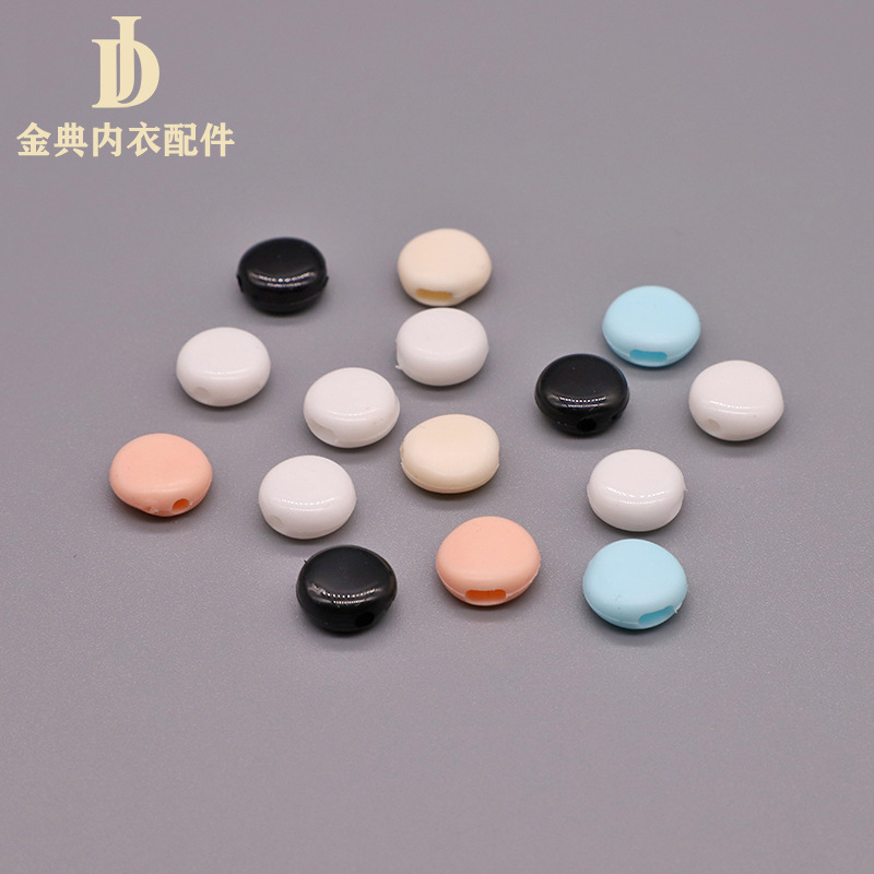 金典PVC软胶口罩绳调节扣松紧耳带塞PM2.5螺纹圆扁形止滑调节扣子