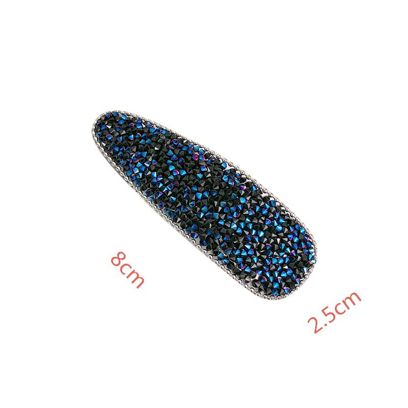 Korean Net Red Rhine-Diamond Hairpin Edge Clip Net Red Bb Clip Female Broken Hair Simple Clip Headwear Explosive Hair Accessories Female Item Picture