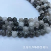 Cross-border direct sales of semi-finished natural stone black hair crystal round beads, Han-style hairpins, loose beads, handcrafted jewelry accessories wholesale details Picture