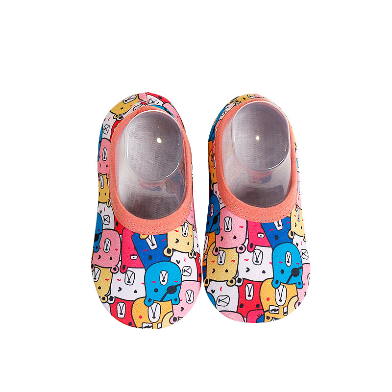 Spring and summer new anti-slip floor socks for infants and children, indoor male and female babies learning to walk, early education shoe and sock covers, cartoon breathable Item Picture