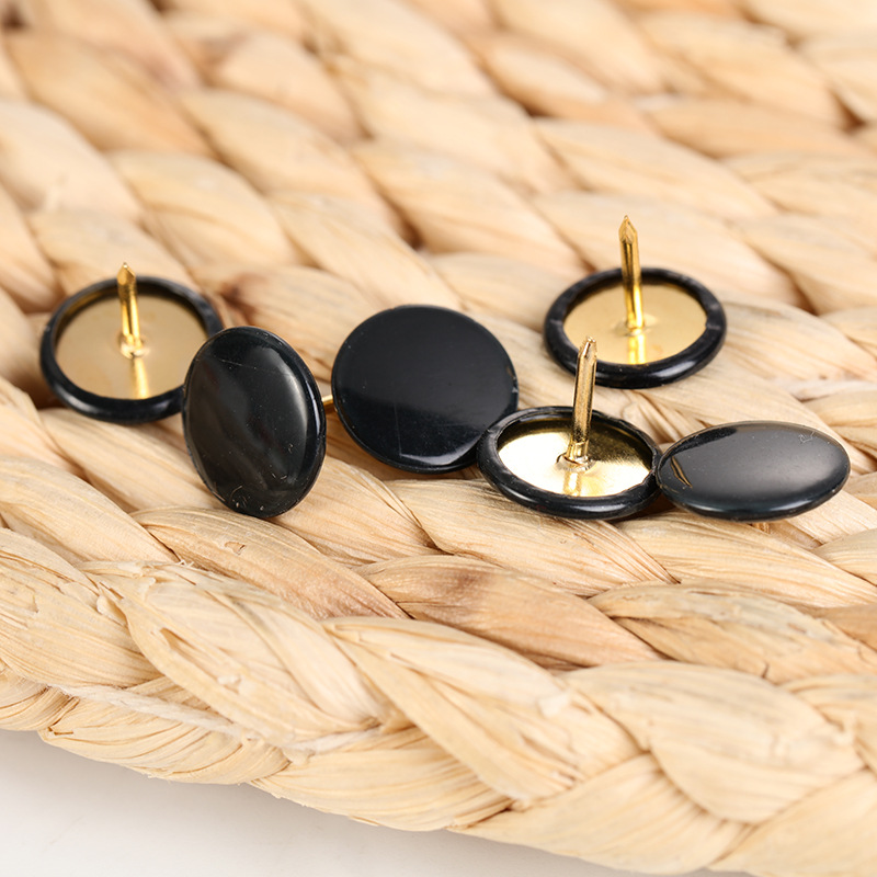 40 color alloy flat-headed pins for household and office supplies, photo wall painting, hand-pressed round head nails Specification image