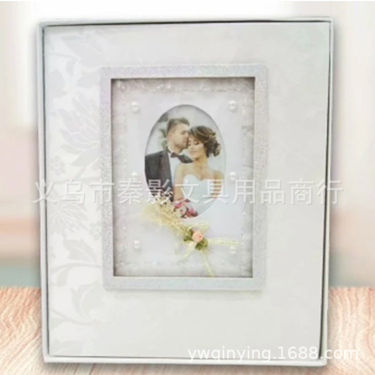 High-end fabric Wedding photo album, family insert style photo album, thin fabric adhesive photo album Wedding album details Picture
