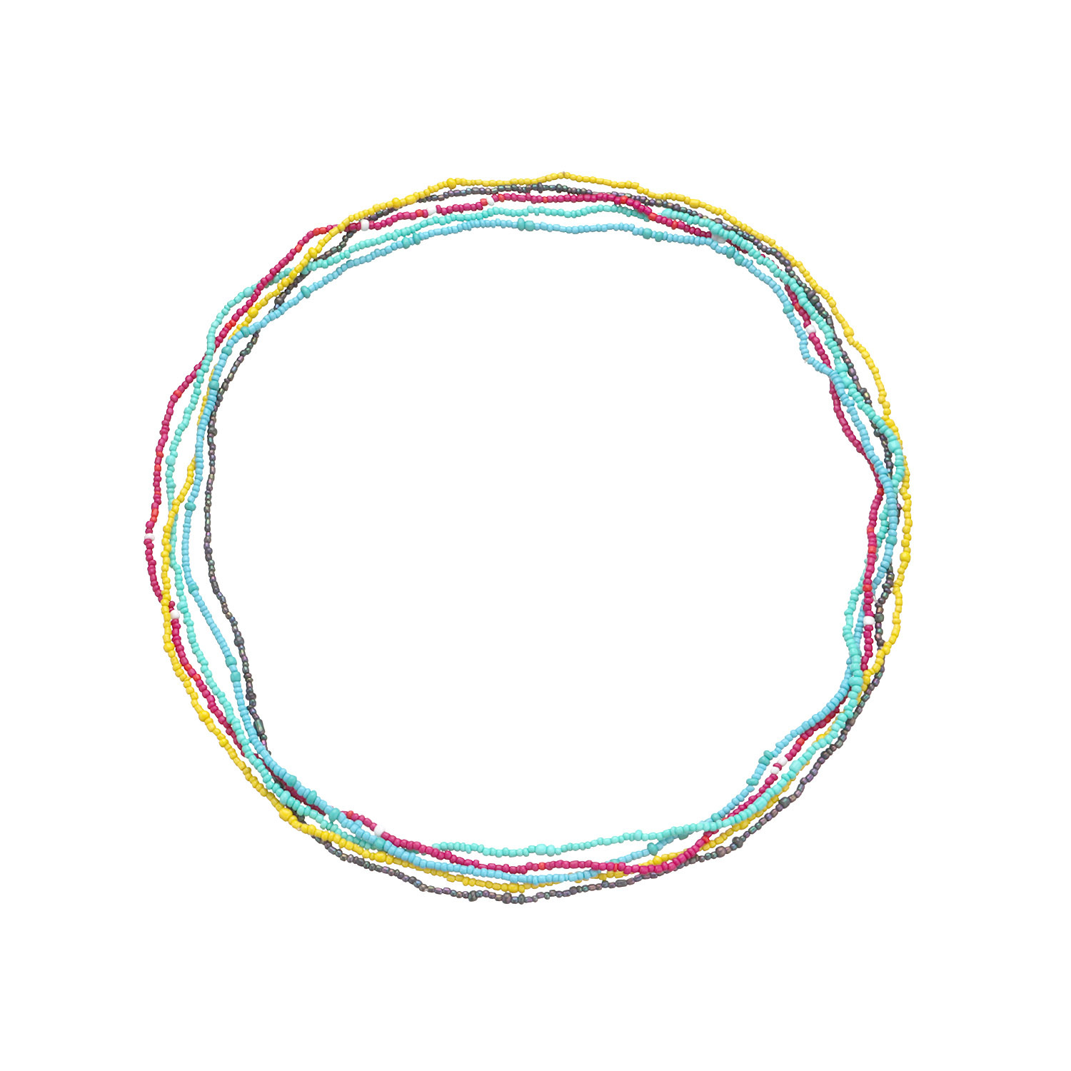 欧美跨境饰品/性感沙滩比基/腹部手工彩色白底实物图