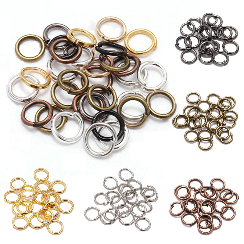 Explosive Jump Ring Connection Ring Open Ring Handmade Diy Material Jewelry Accessories Color Iron Ring Flat Mouth Manufacturers Wholesale Item Picture