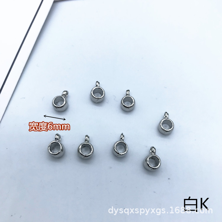 DIY alloy three-way jewelry accessories, pendant beads, bracelet accessories factory direct sales. Colors can be customized