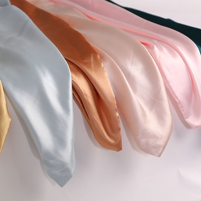 Imitation Silk Pillowcase Double-Sided Solid Color Pillow Cover Pillow Case Beauty Silk Cover Pillow Core Cover Ice Silk Bedding Wholesale details Picture