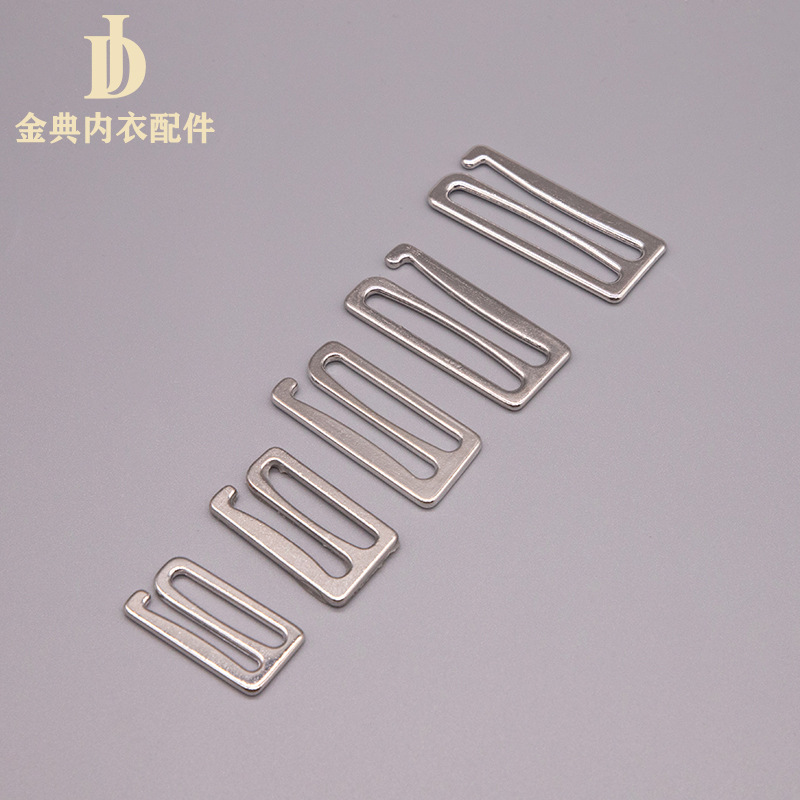 Jindian Underwear Accessories Thickened 089 Word Buckle Metal Underwear Adjustment Alloy Buckle Bra Strap Buckle Swimsuit Specification drawing