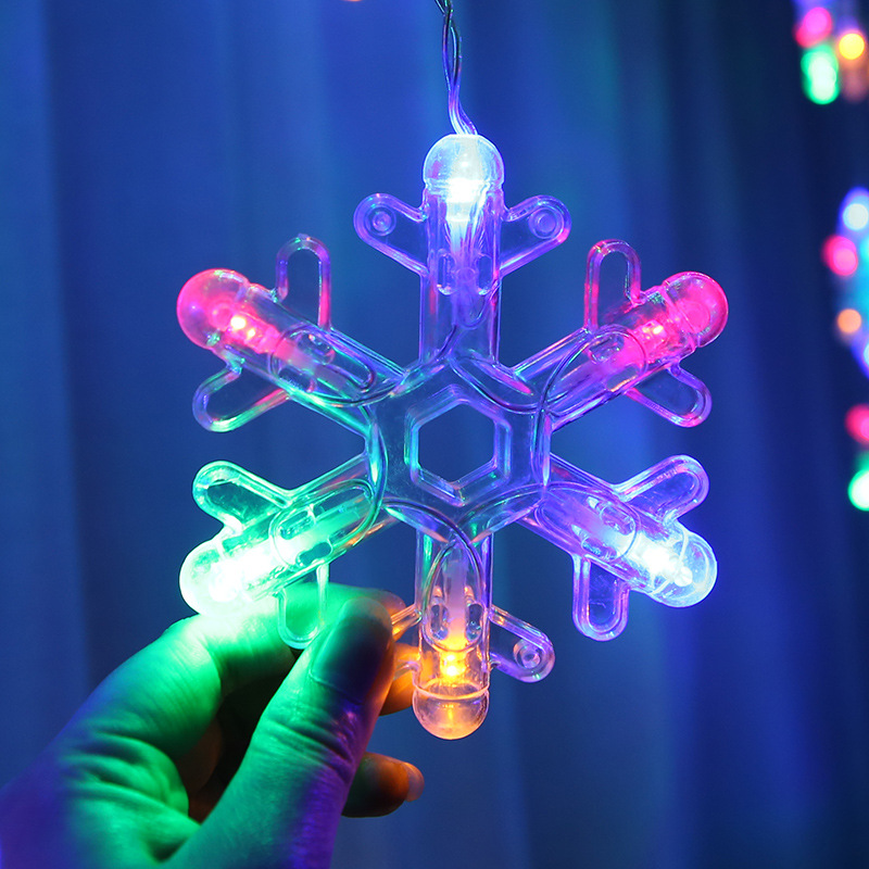 Manufacturers Wholesale V-Type Snow Curtain Lights Led Christmas Decorative Lights Holiday Decoration Snow Lights String Cross-Border Exclusively For Application Scenario