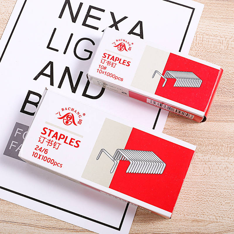 Factory direct supply of stapler pins and stapler nails 24/6 needle wholesale, strong penetration, electroplated anti-rust Specification image