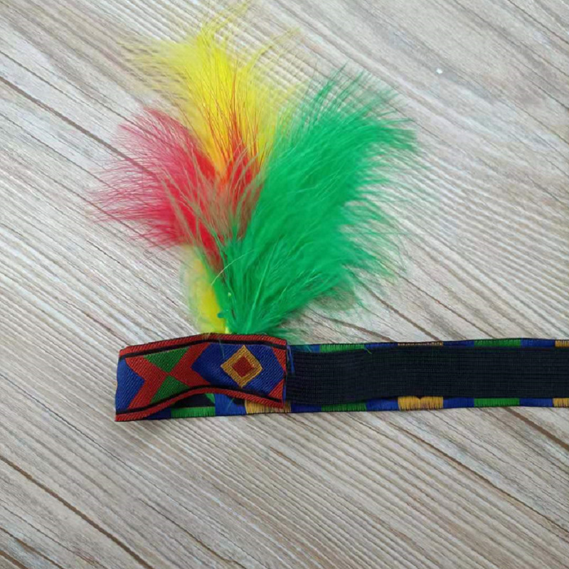 Feather Headdress Indian Headband Adult Children Festival Stage Performance Runway Decorative Accessories Specification drawing