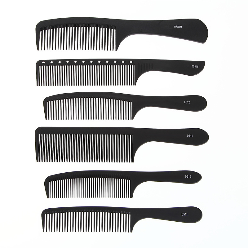 Hair cutting comb, carbon fiber hair cutting comb, flat hair combing comb, hair care tools shanilak Item Picture