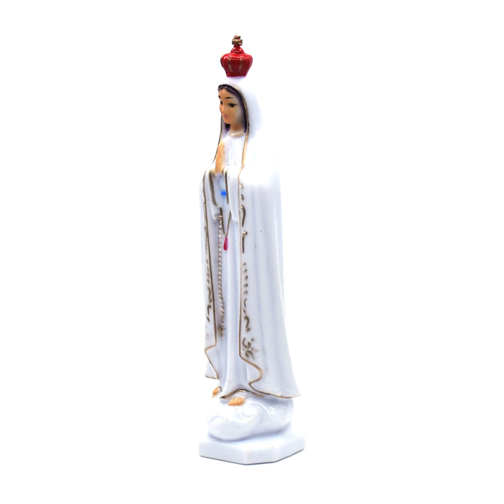 Export 17cm Fatima white Fatima plastic decorative prayer ornament stand Item Picture