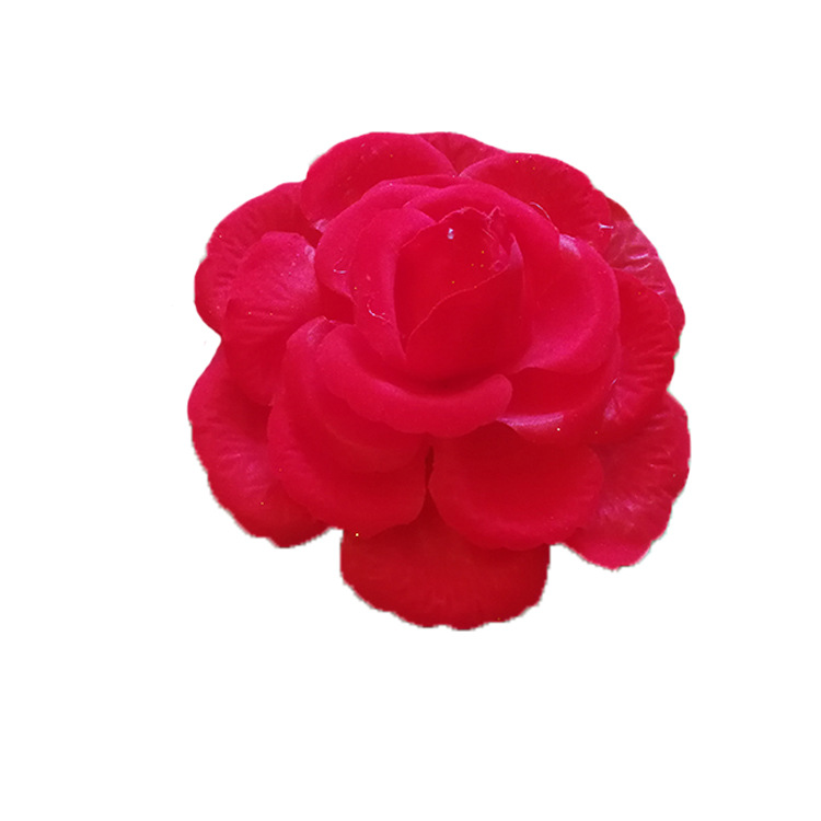 牡丹光荣花/入伍退伍光荣/庆典表彰大红白底实物图