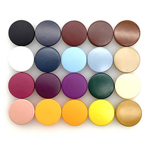 Spot metal coating hidden button round flat alloy down jacket color child button coat cotton jacket button