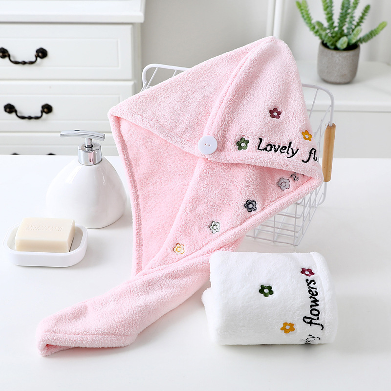 Manufacturers Dry Hair Cap Absorbent Quick Drying Shower Cap Women Lovely Hair Drying Towel Thickened Short And Long Hair Scarf Application Scenario