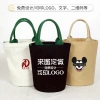 Fashionable printed canvas bags, custom-made hand-held shopping bags, eco-friendly advertisements, drawstring double-shoulder backpacks, cotton bags Application Scenario